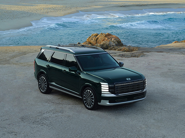 Modern SUV on a scenic road